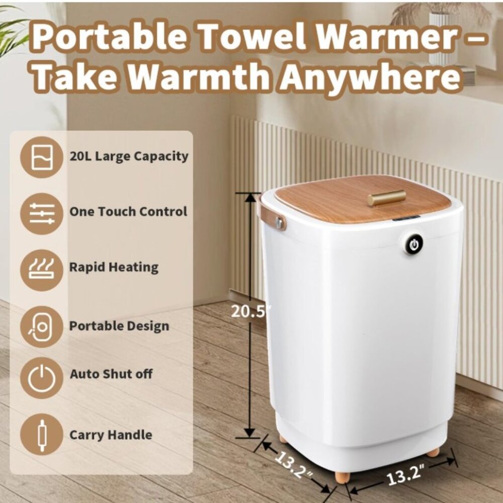 Towel Warmer for Bathroom Spa Hot Tub Pool Robe Blanket (new, never used)